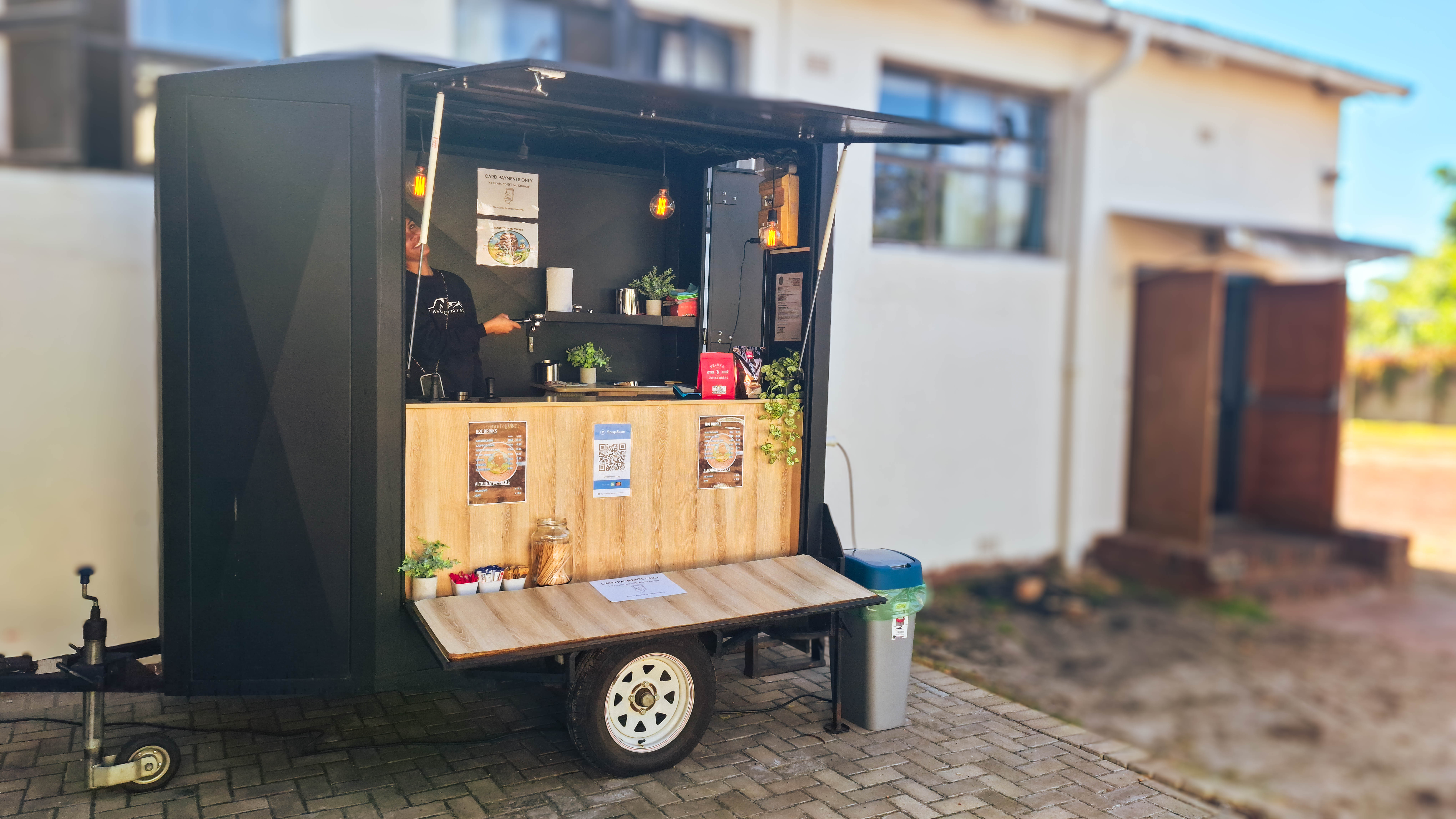 Coffee trailer at function